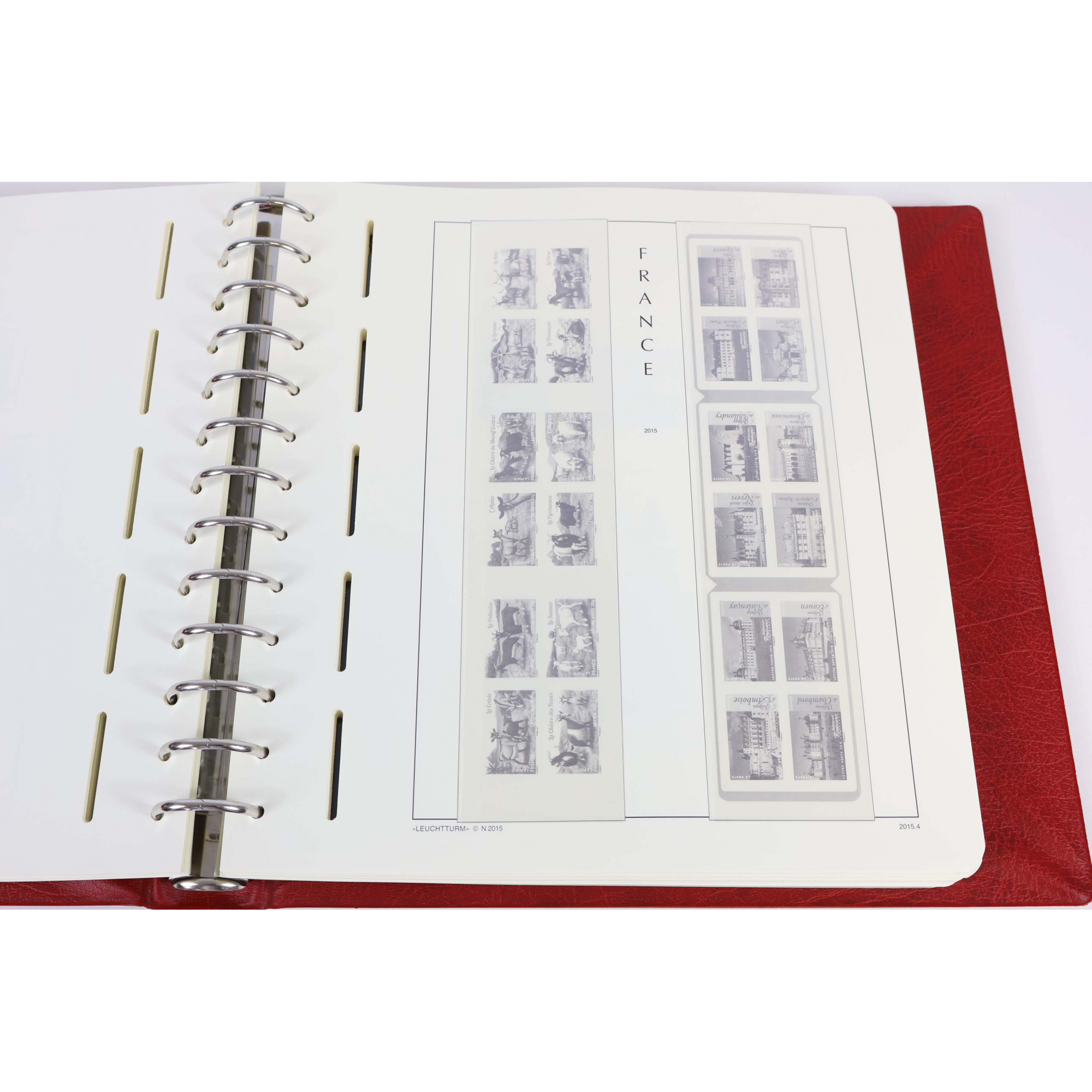 CLASSEUR HAUT DE GAMME LEUCHTTURM POUR COLLECTION DE FRANCE DE 2014 À 2016