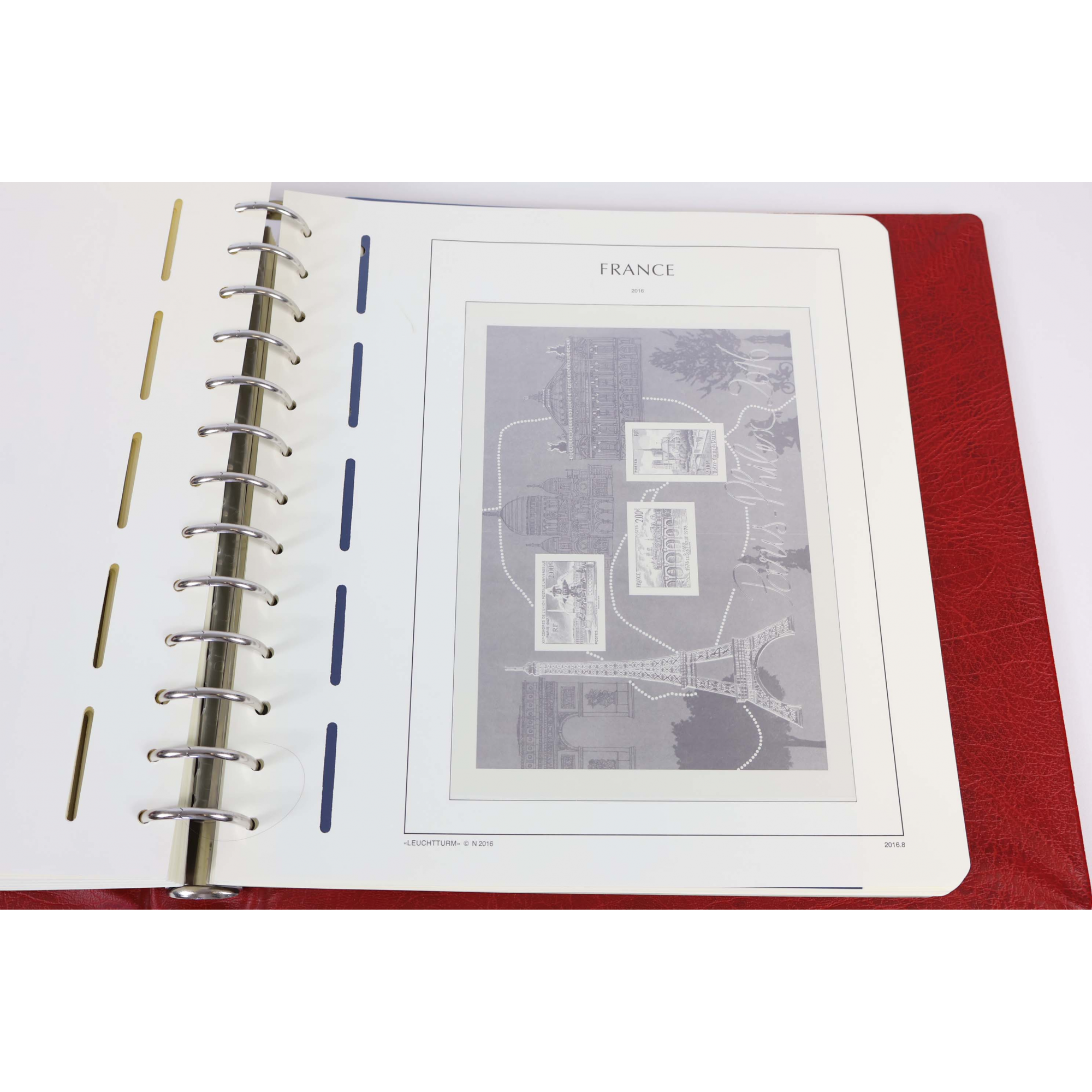 CLASSEUR HAUT DE GAMME LEUCHTTURM POUR COLLECTION DE FRANCE DE 2014 À 2016