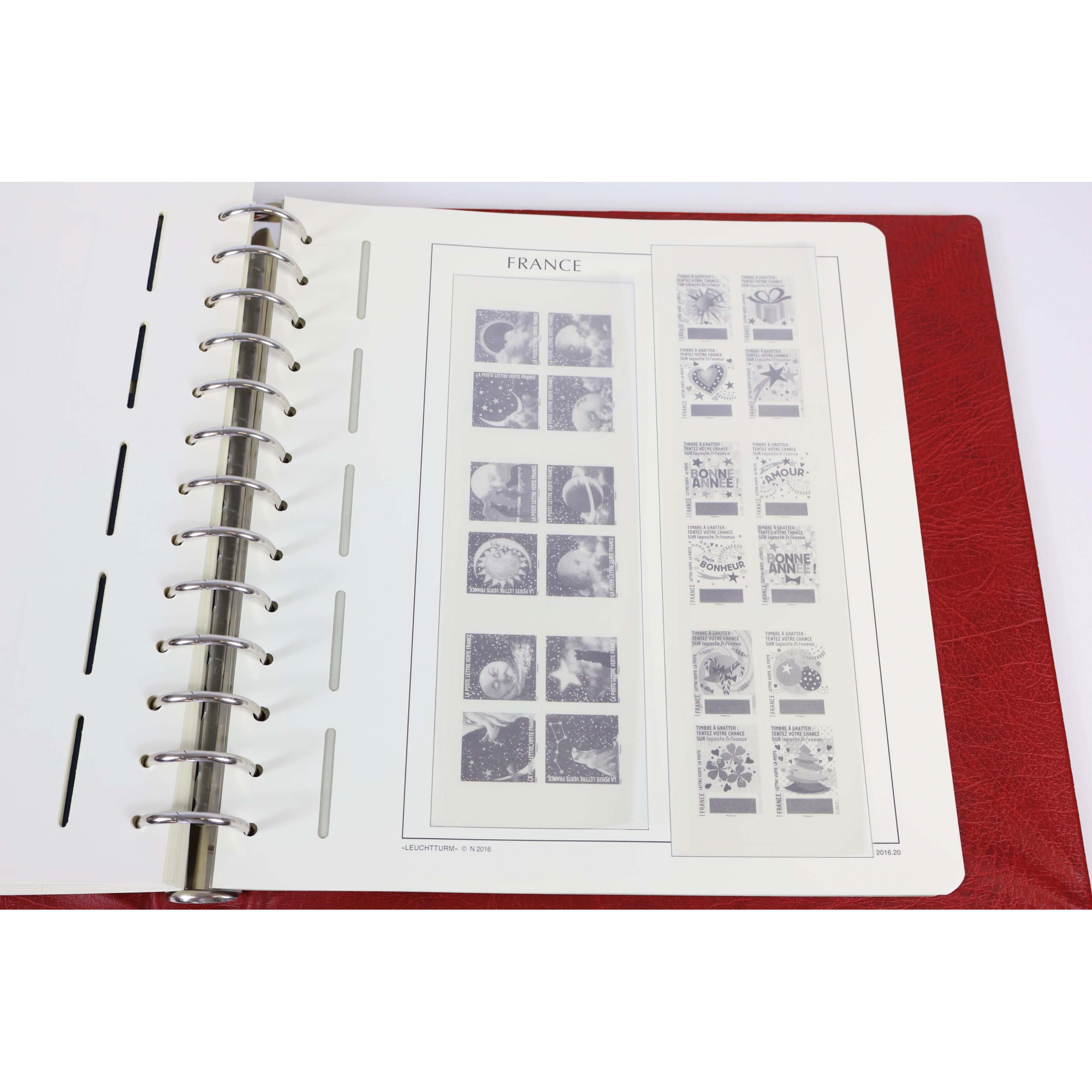 CLASSEUR HAUT DE GAMME LEUCHTTURM POUR COLLECTION DE FRANCE DE 2014 À 2016