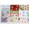 FRANCE LOT DE TIMBRES-POSTE ET DE BLOCS-FEUILLET DE 2018 NEUFS** FACIALE 153€