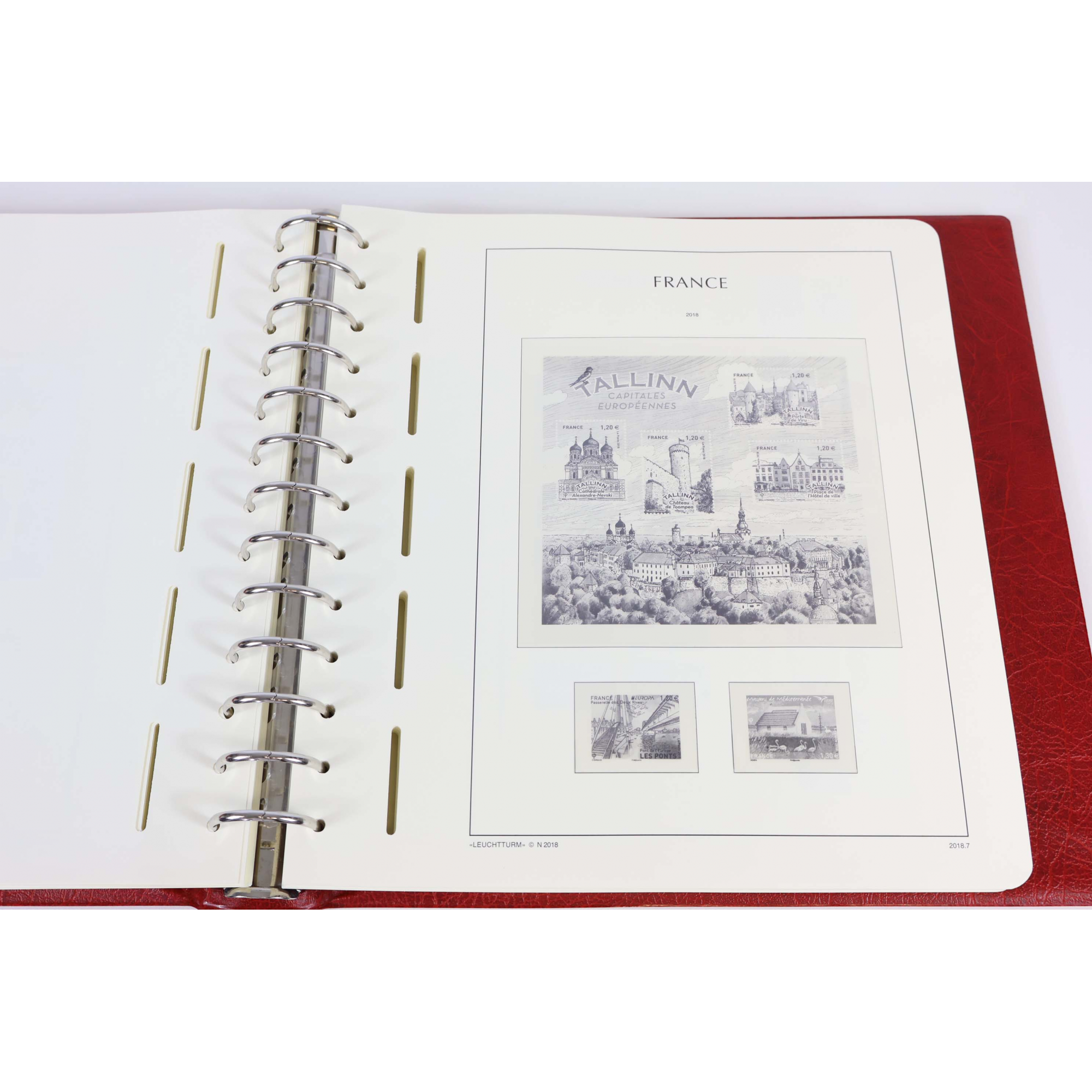 CLASSEUR HAUT DE GAMME LEUCHTTURM POUR COLLECTION DE FRANCE DE 2017 À 2019