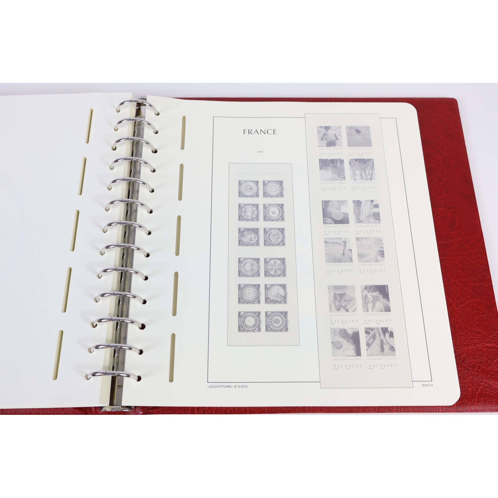CLASSEUR HAUT DE GAMME LEUCHTTURM POUR COLLECTION DE FRANCE DE 2017 À 2019