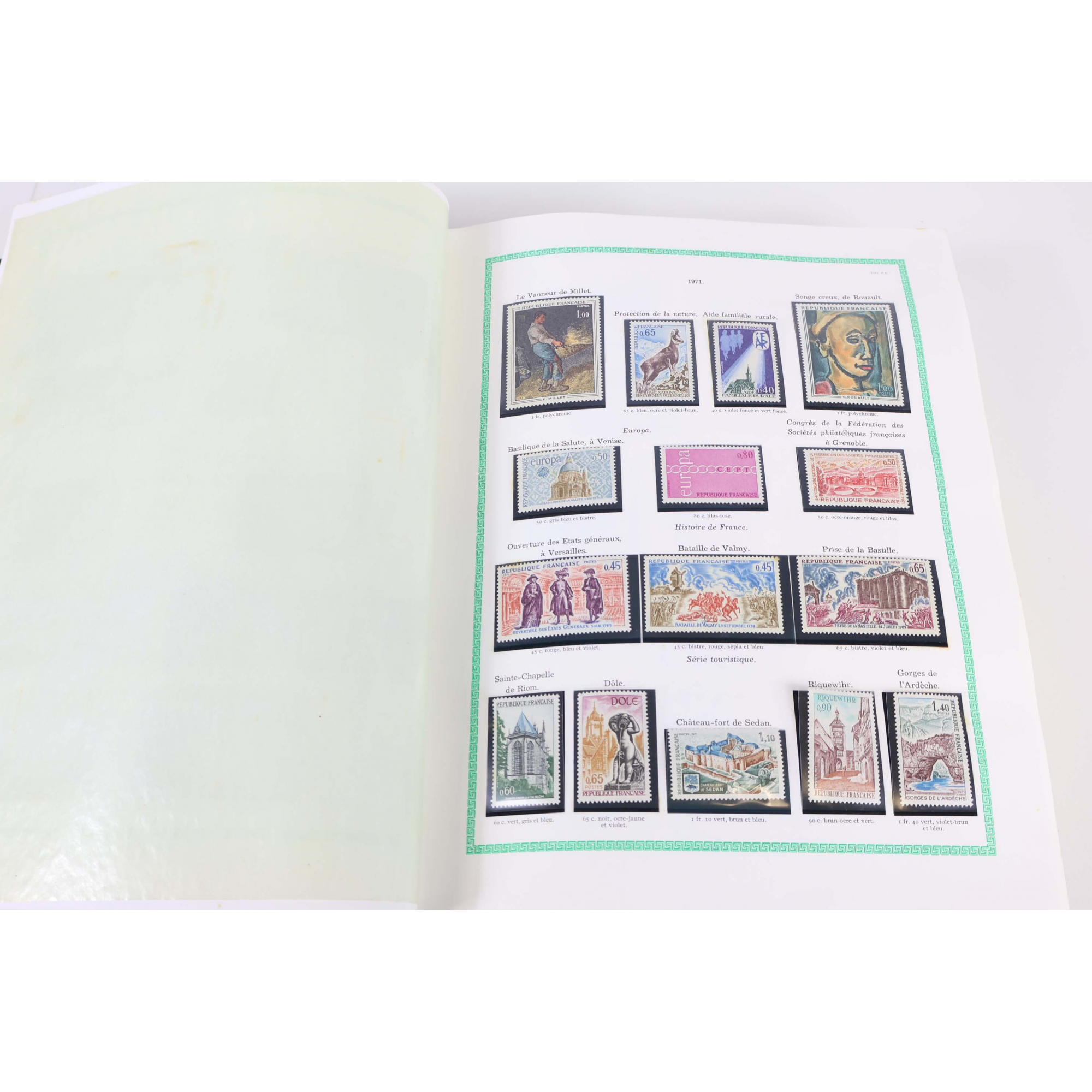 COLLECTION DE FRANCE DE 1969 À 1996 TIMBRES NEUFS CLASSEUR YT GROSSE FACIALE