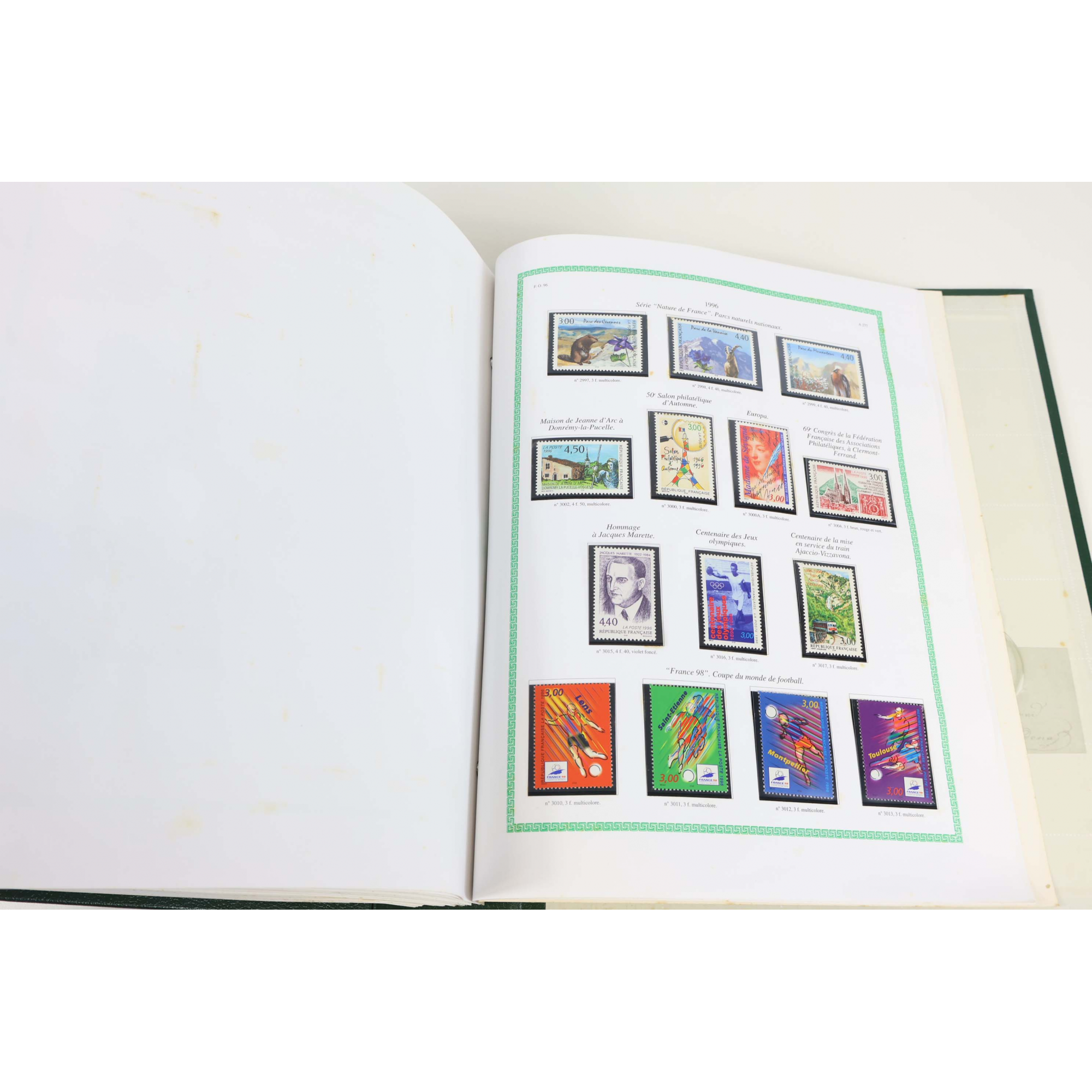 COLLECTION DE FRANCE DE 1969 À 1996 TIMBRES NEUFS CLASSEUR YT GROSSE FACIALE
