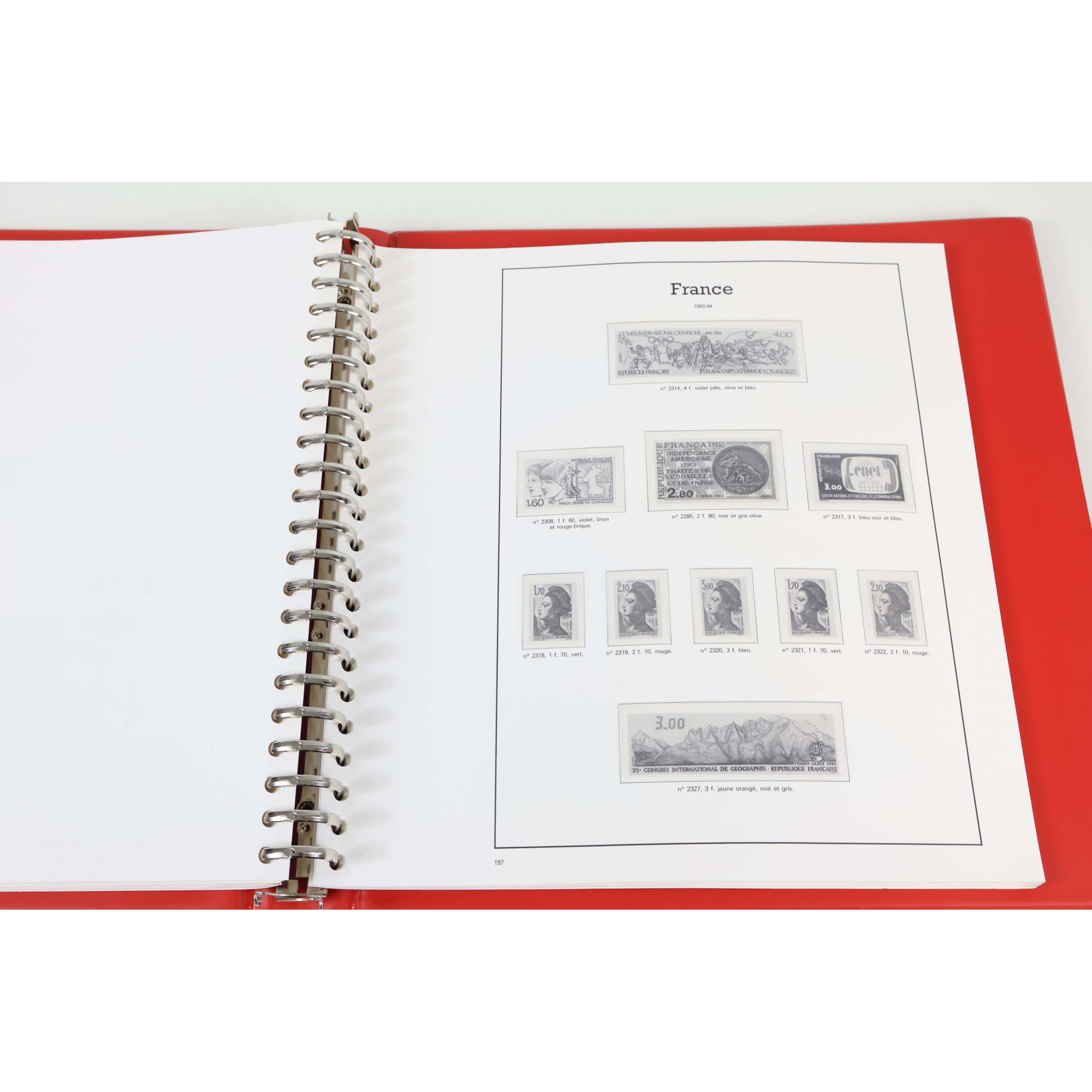 CLASSEUR HAUT DE GAMME YVERT ET TELLIER POUR COLLECTION DE FRANCE DE 1979 À 1985