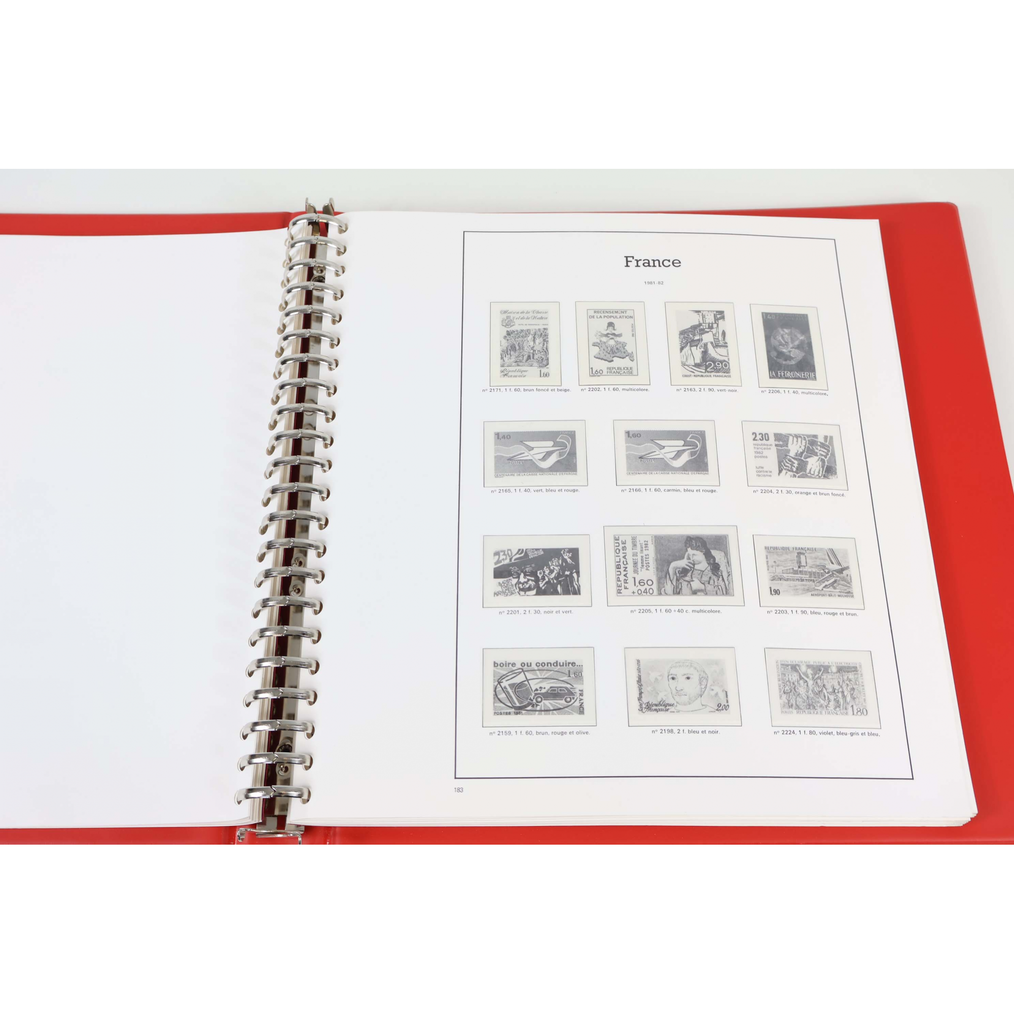 CLASSEUR HAUT DE GAMME YVERT ET TELLIER POUR COLLECTION DE FRANCE DE 1979 À 1985