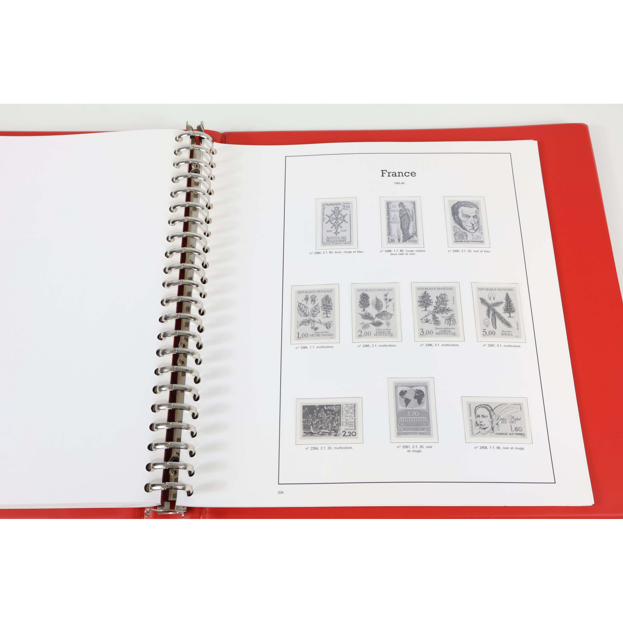 CLASSEUR HAUT DE GAMME YVERT ET TELLIER POUR COLLECTION DE FRANCE DE 1979 À 1985