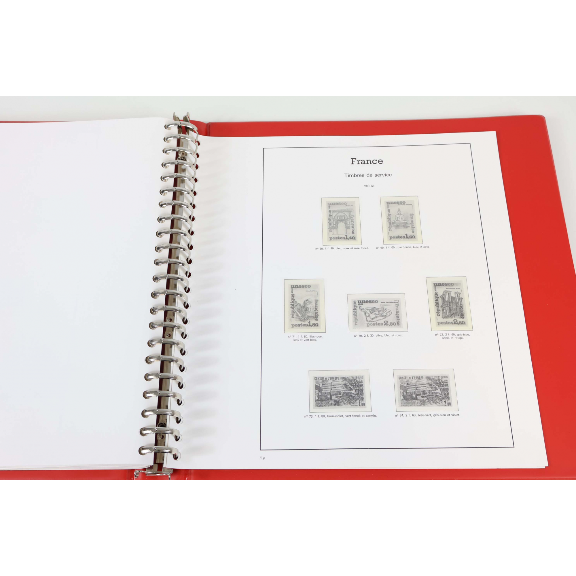 CLASSEUR HAUT DE GAMME YVERT ET TELLIER POUR COLLECTION DE FRANCE DE 1979 À 1985