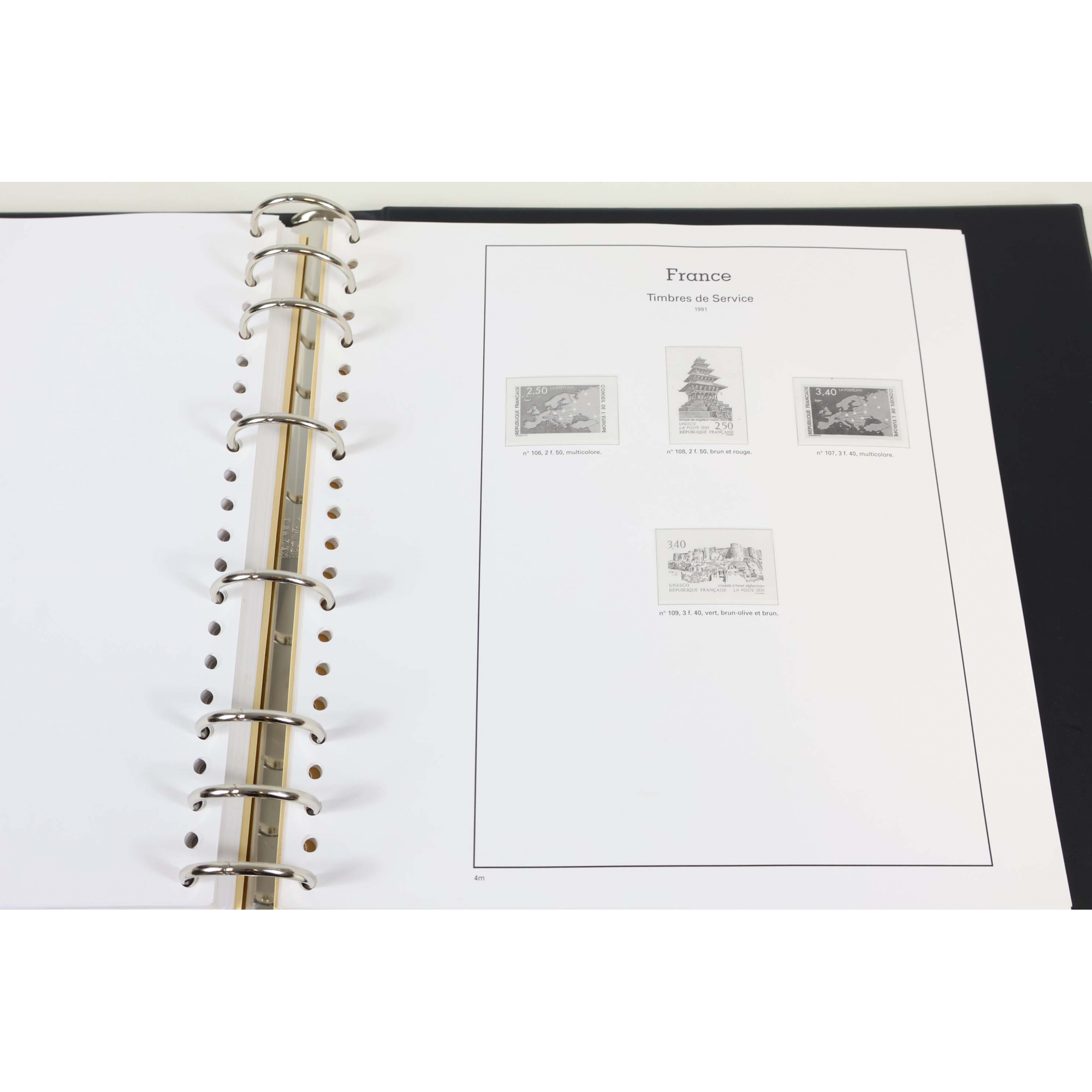CLASSEUR YVERT ET TELLIER SUPRA POUR LA COLLECTION TIMBRES DE FRANCE 1997-1999