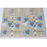 LOT 60 BLOCS N° 33 COEUR TIMBRES DU CORPS, TIMBRES NEUFS** 0.46€ X 5, FACIALE 138€