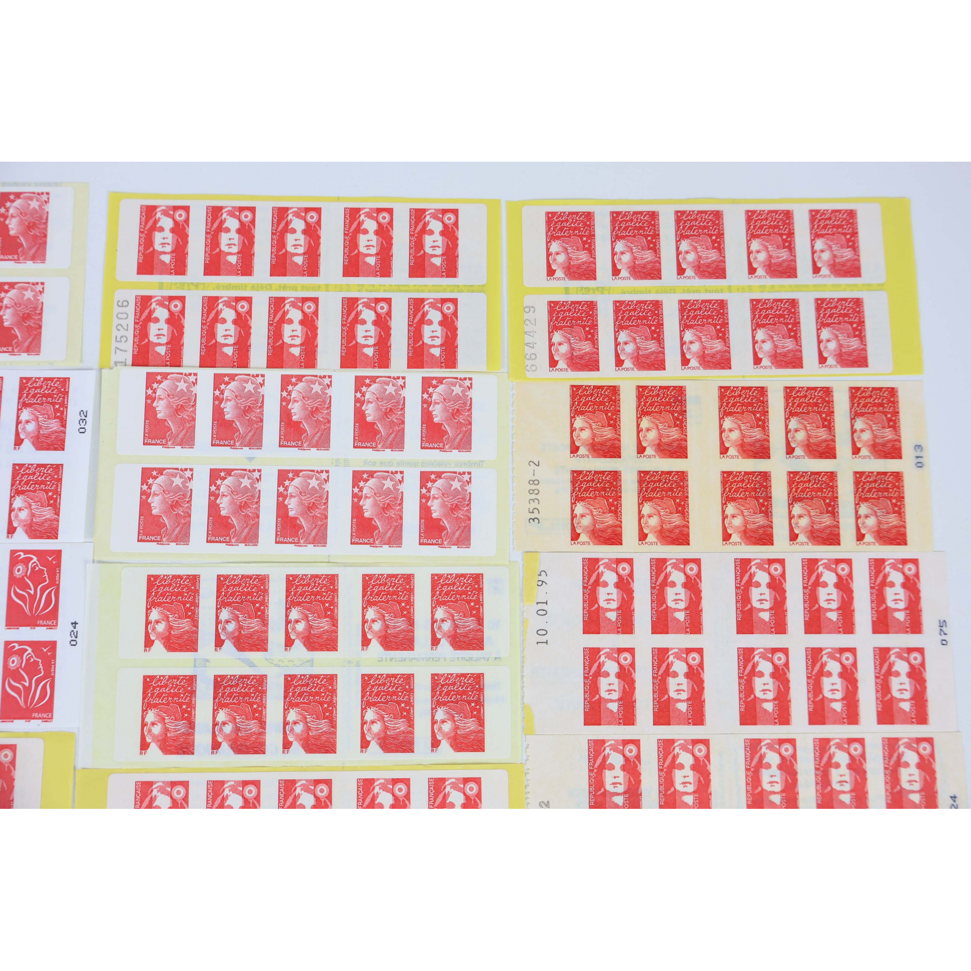 LOT DE 242 TIMBRES AUTOADHÉSIFS LETTRES 20G VP FRANCE , CARNETS POUR AFFRANCHIR