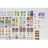 LOT DE 412 TIMBRES AUTOADHÉSIFS LETTRES VERTES 20G VP FRANCE POUR AFFRANCHIR