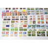 LOT DE 412 TIMBRES AUTOADHÉSIFS LETTRES VERTES 20G VP FRANCE POUR AFFRANCHIR