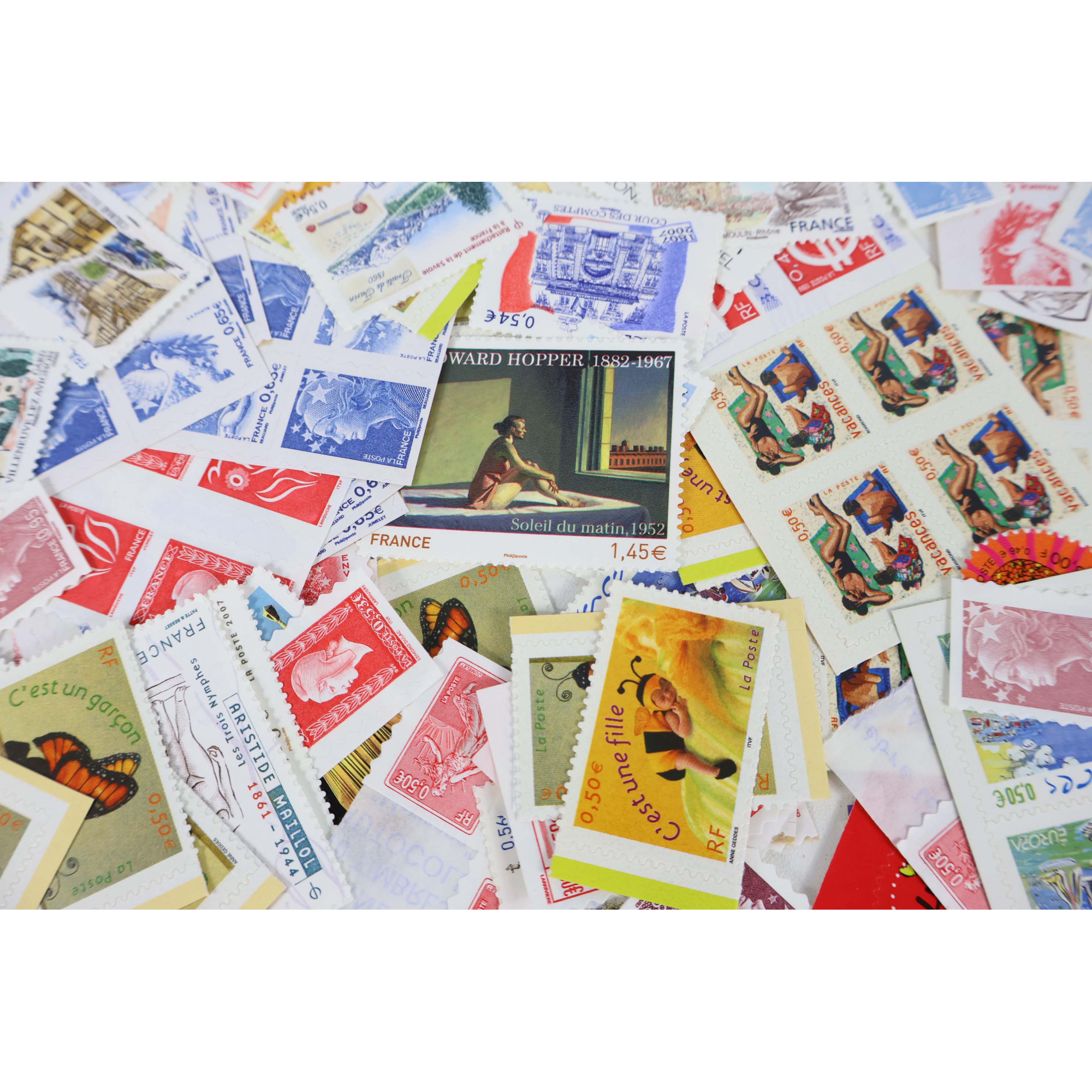 LOT DE TIMBRES AUTOADHÉSIFS FRANCE EN EUROS NEUFS POUR AFFRANCHIR, FACIALE 225€