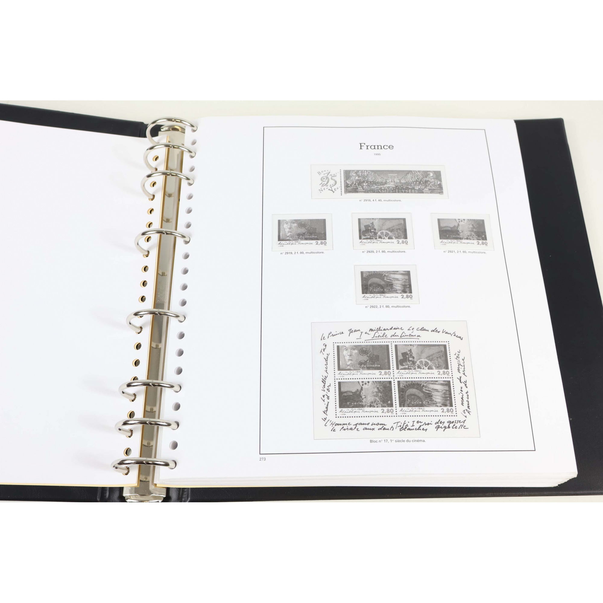 CLASSEUR YVERT ET TELLIER SUPRA POUR LA COLLECTION TIMBRES DE FRANCE 1995-2001