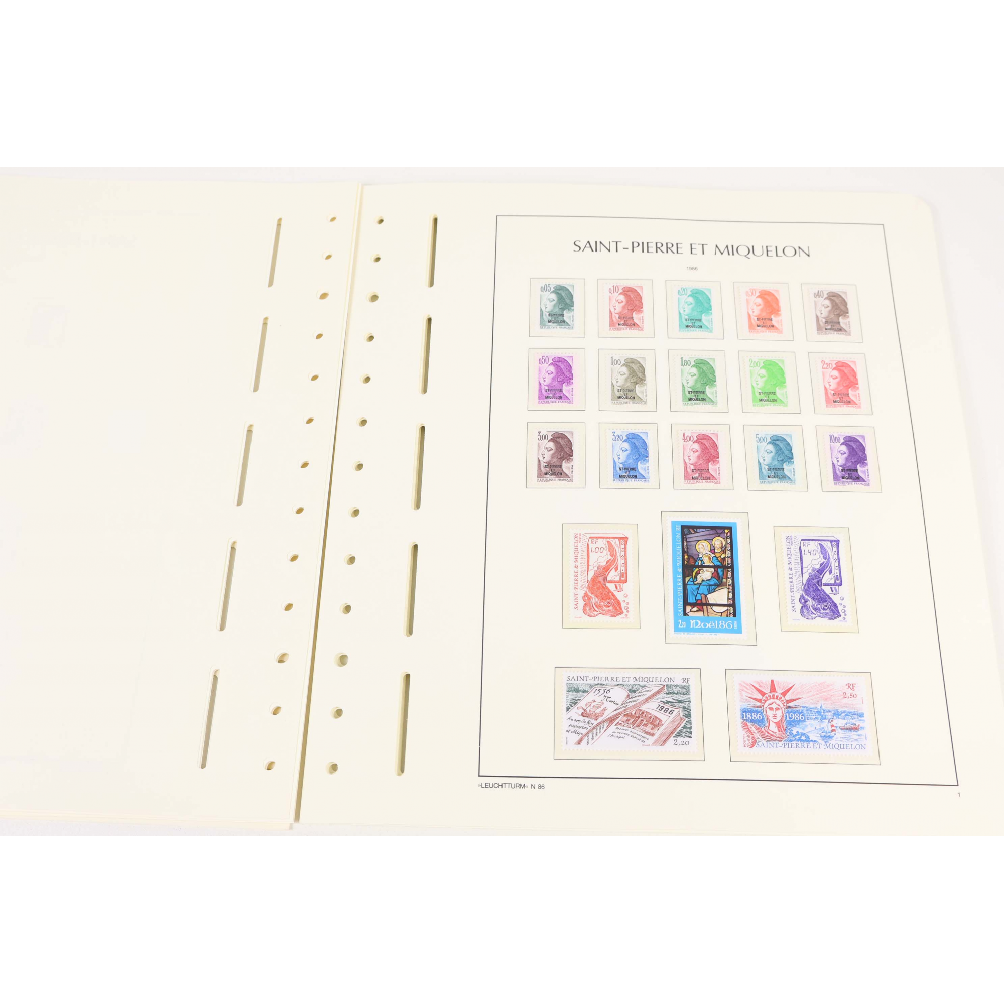 COLLECTION DE SAINT PIERRE ET MIQUELON ENTRE 1986 À 1995 TIMBRES NEUFS** VF 150€