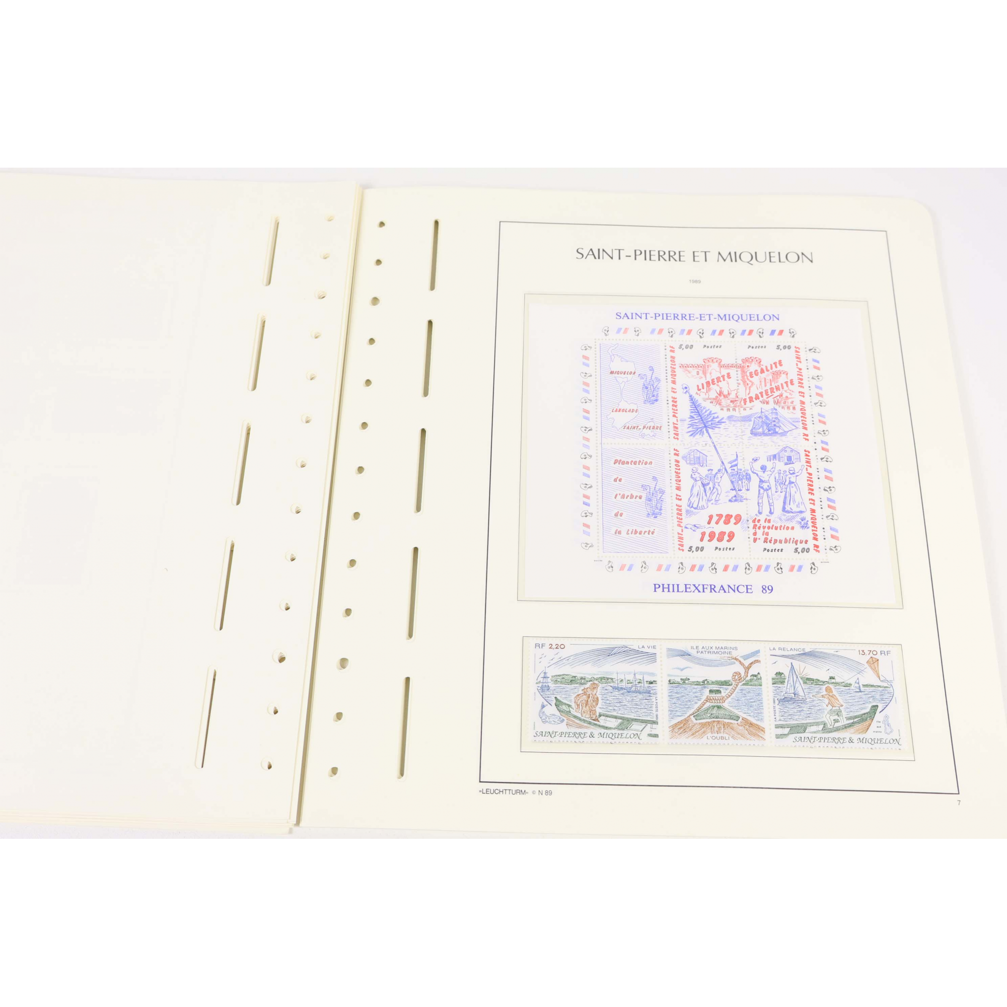 COLLECTION DE SAINT PIERRE ET MIQUELON ENTRE 1986 À 1995 TIMBRES NEUFS** VF 150€