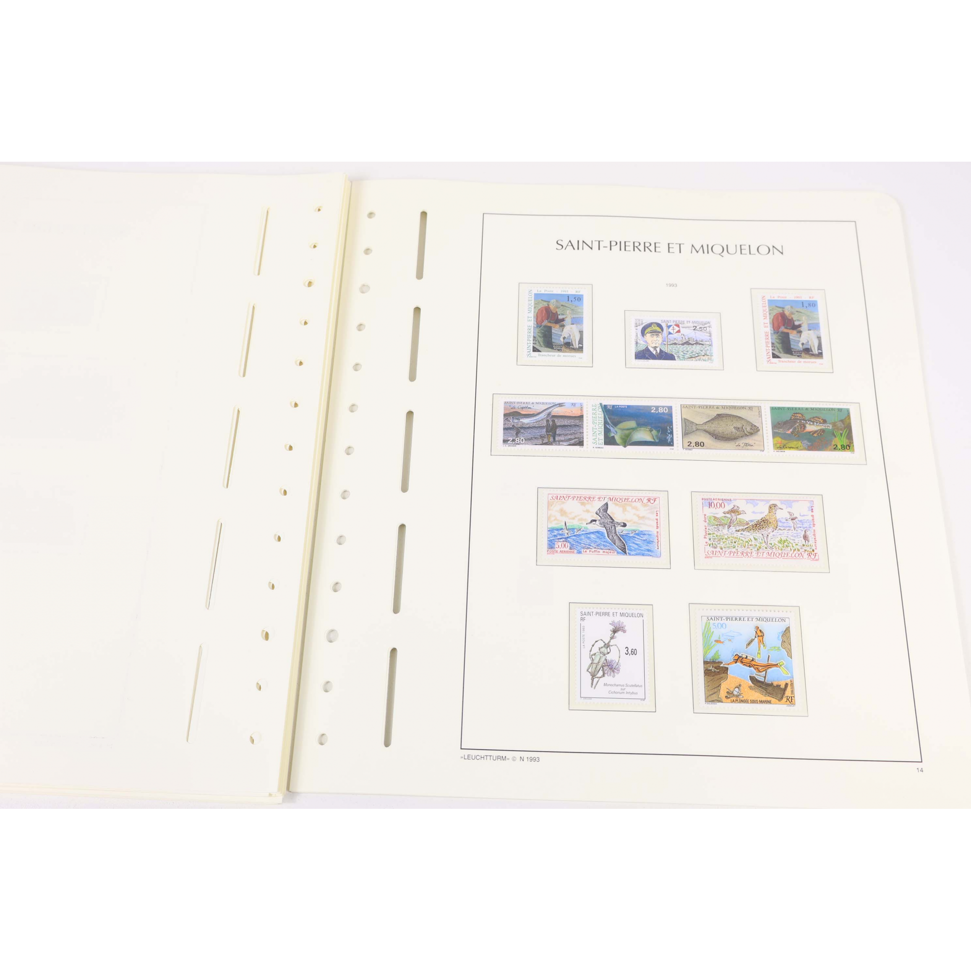 COLLECTION DE SAINT PIERRE ET MIQUELON ENTRE 1986 À 1995 TIMBRES NEUFS** VF 150€