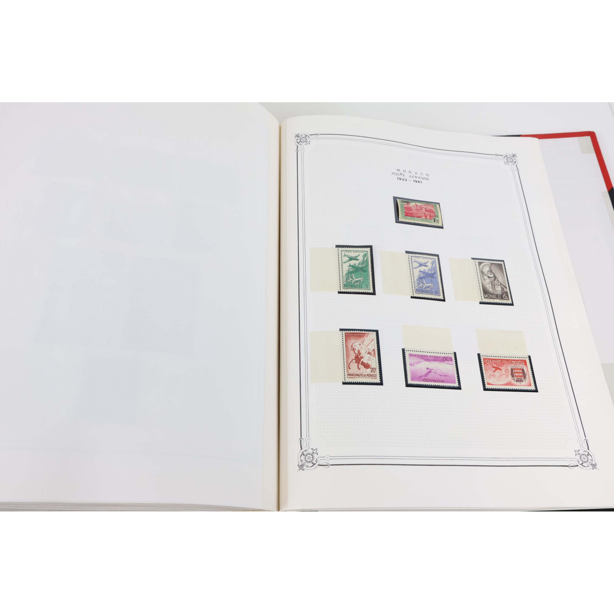 COLLECTION TIMBRES DE FRANCE, ANDORRE ET MONACO NEUFS DANS ALBUM YT GRAND FORMAT