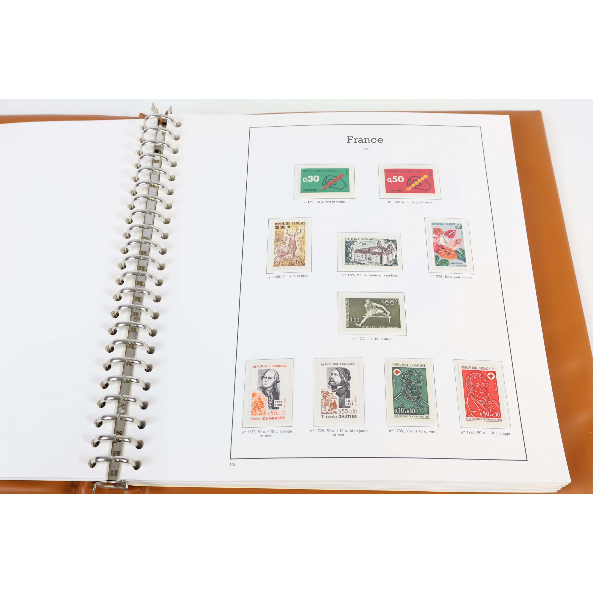 COLLECTION TIMBRES DE FRANCE DE 1970 À 1978 NEUFS** DANS ALBUM YVERT ET TELLIER