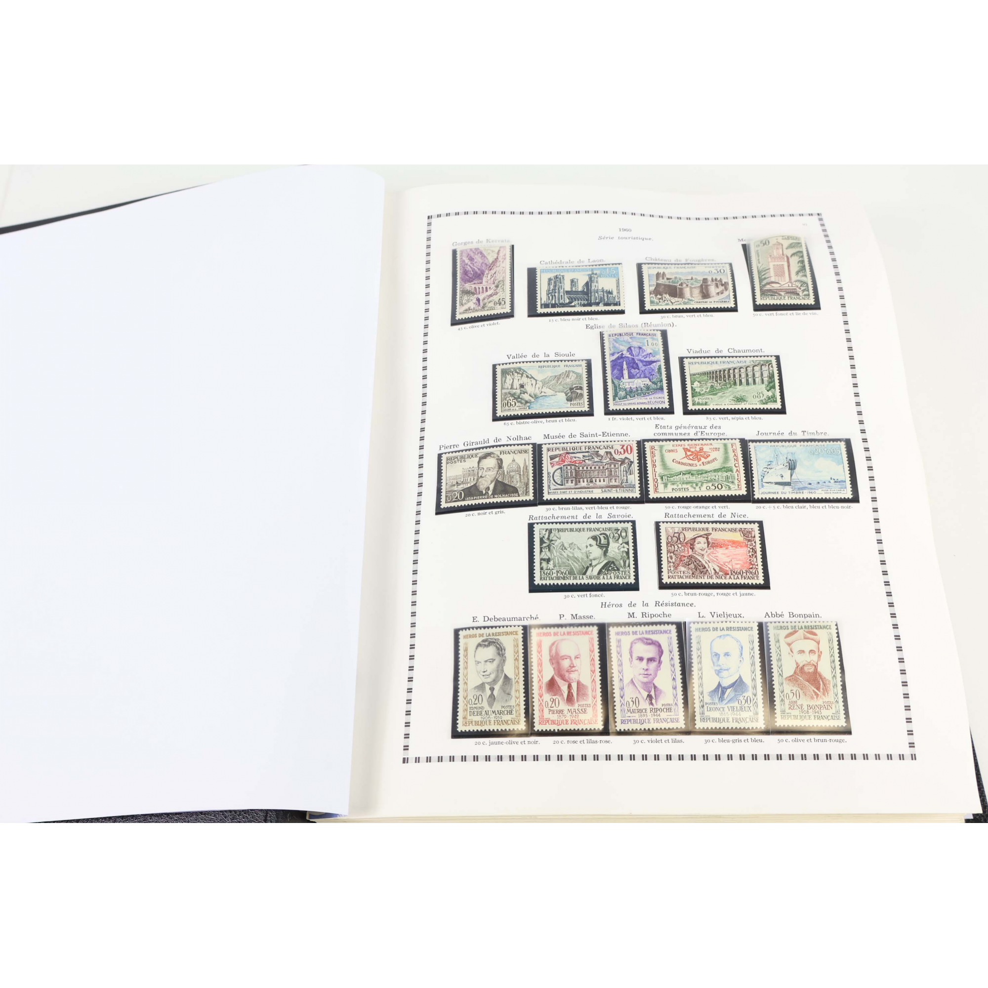 COLLECTION TIMBRES DE FRANCE DE 1960 À 1979 NEUFS** DANS ALBUM YVERT ET TELLIER
