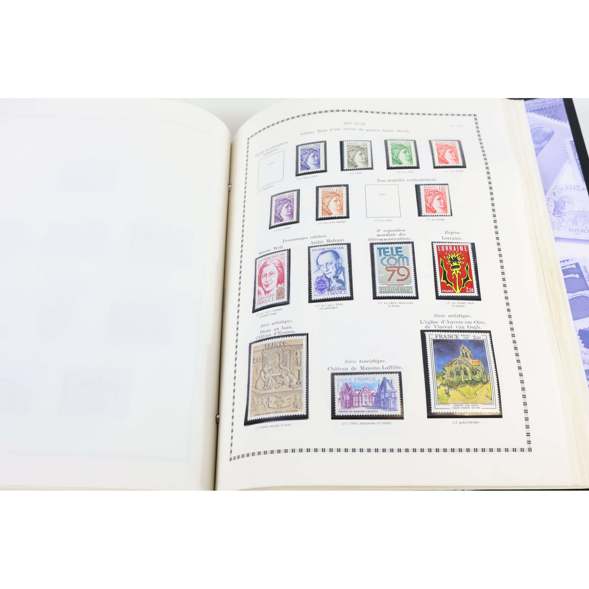 COLLECTION TIMBRES DE FRANCE DE 1960 À 1979 NEUFS** DANS ALBUM YVERT ET TELLIER