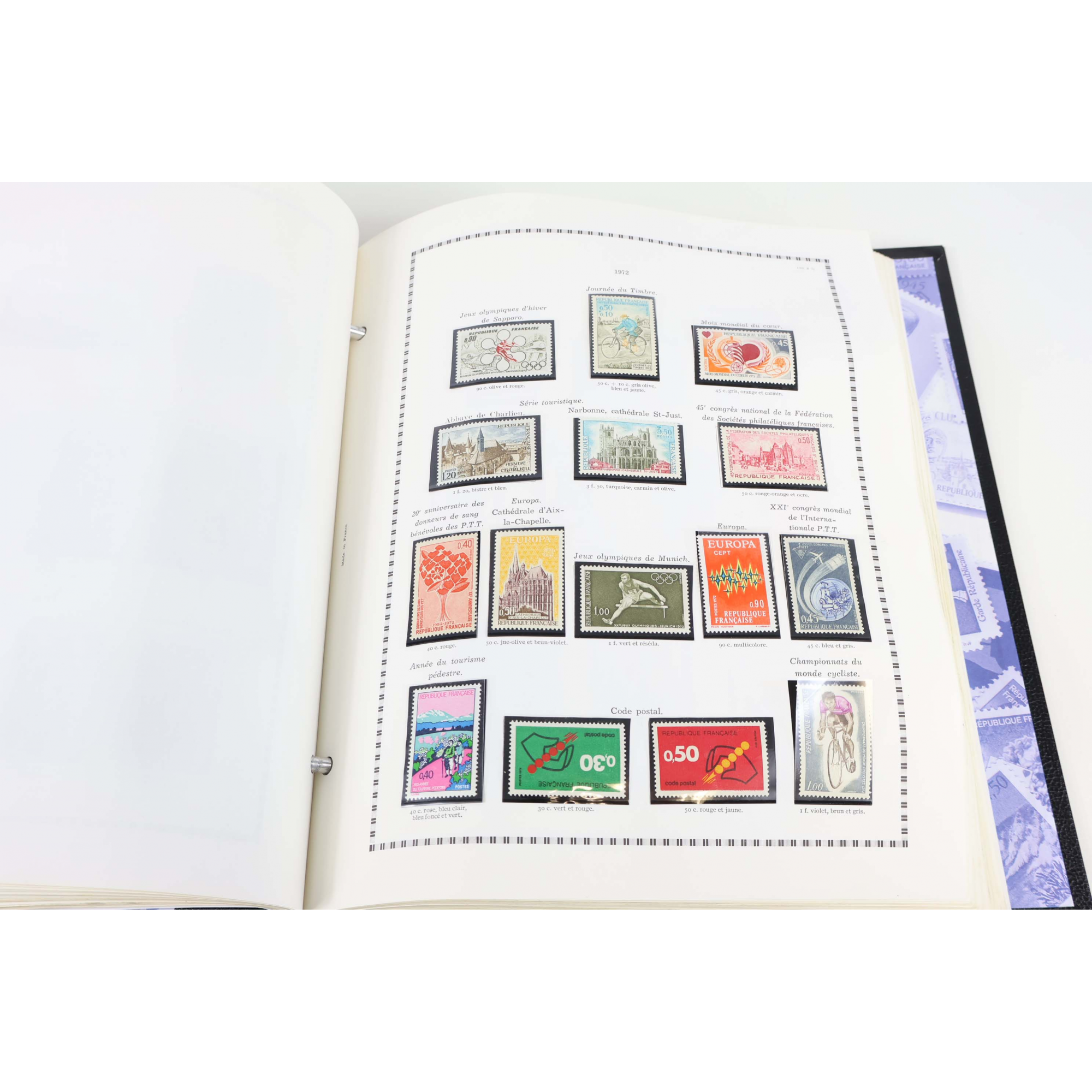 COLLECTION TIMBRES DE FRANCE DE 1960 À 1979 NEUFS** DANS ALBUM YVERT ET TELLIER