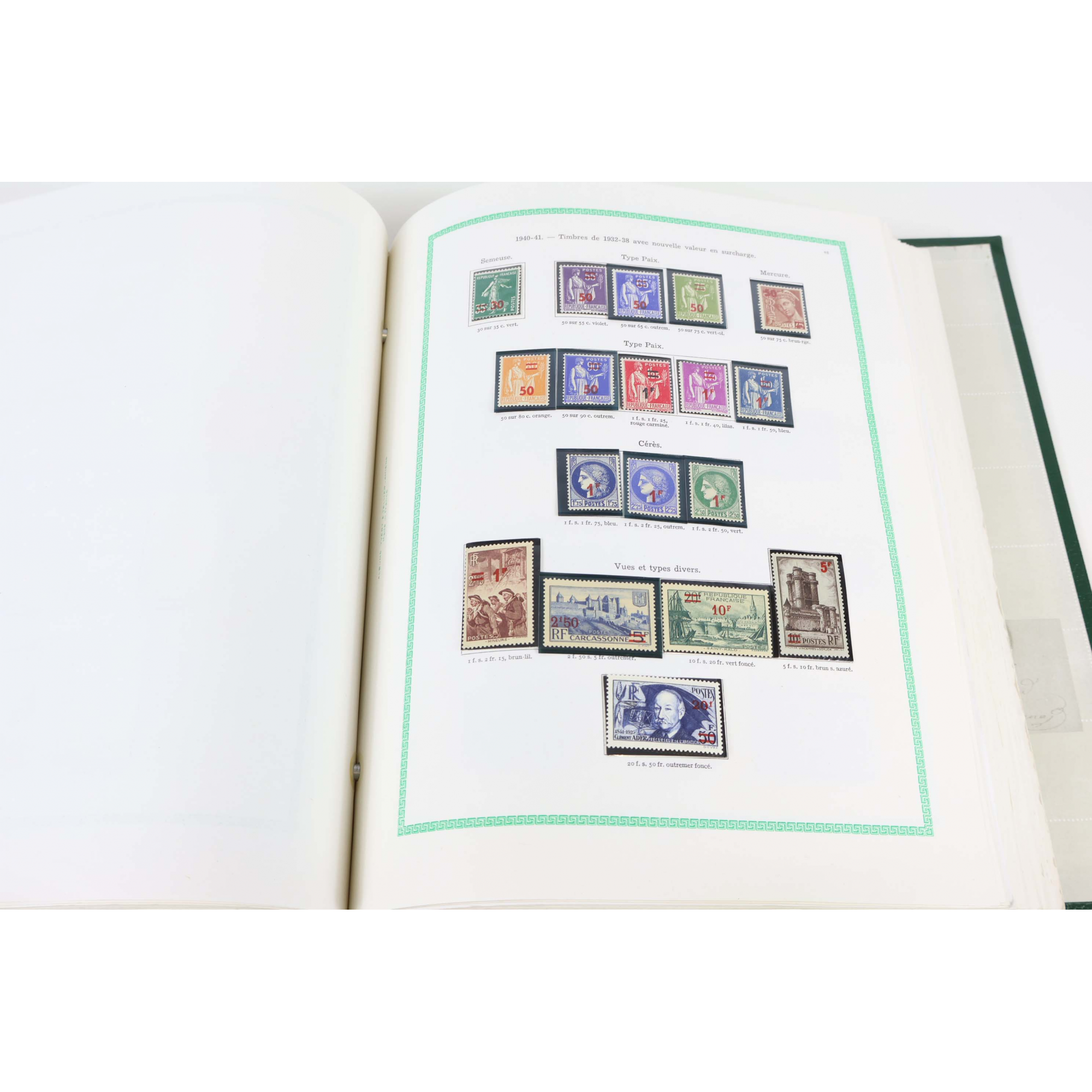 COLLECTION TIMBRES DE FRANCE ENTRE 1852 ET 1965 NEUFS/OBLITÉRÉS COTE IMPORTANTE