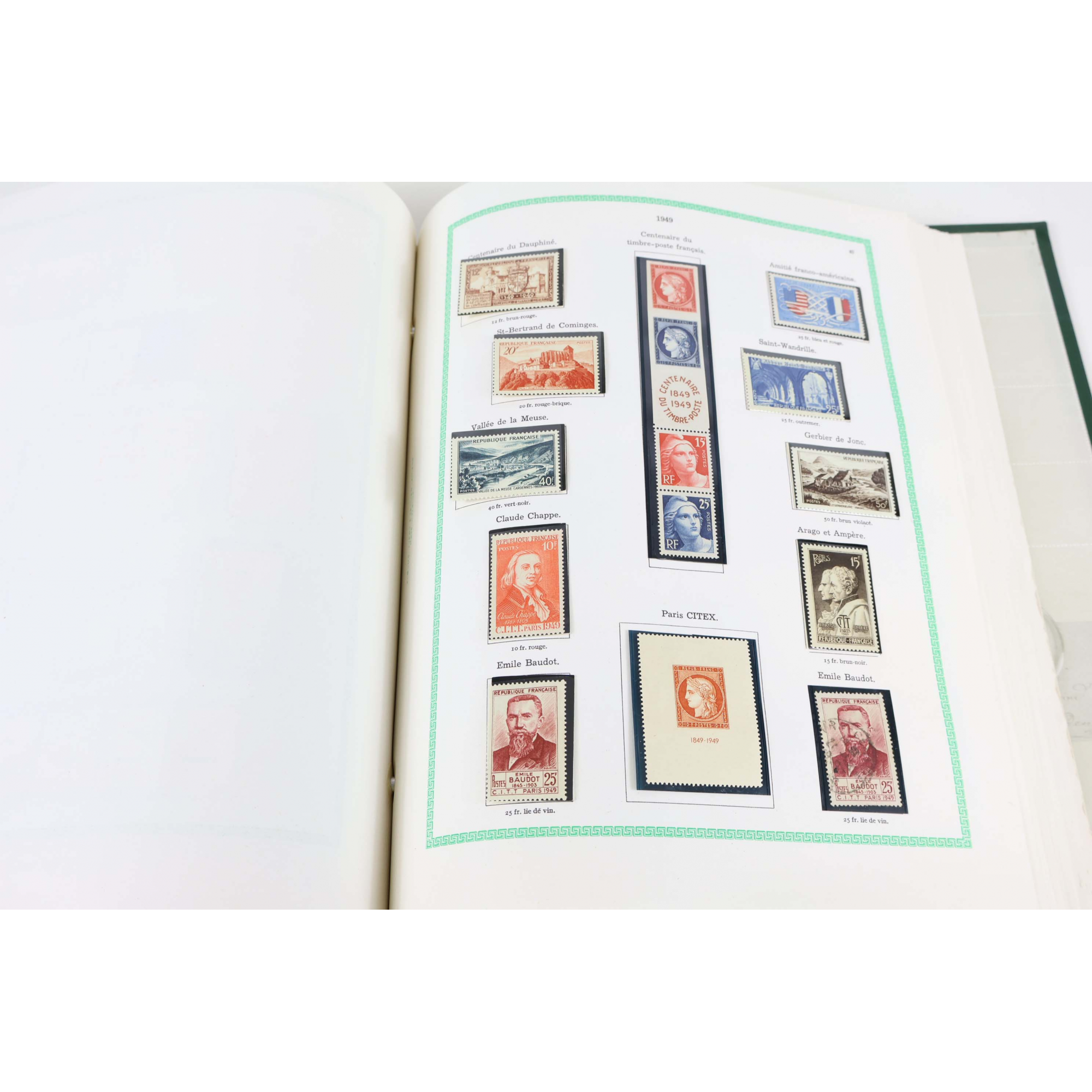 COLLECTION TIMBRES DE FRANCE ENTRE 1852 ET 1965 NEUFS/OBLITÉRÉS COTE IMPORTANTE