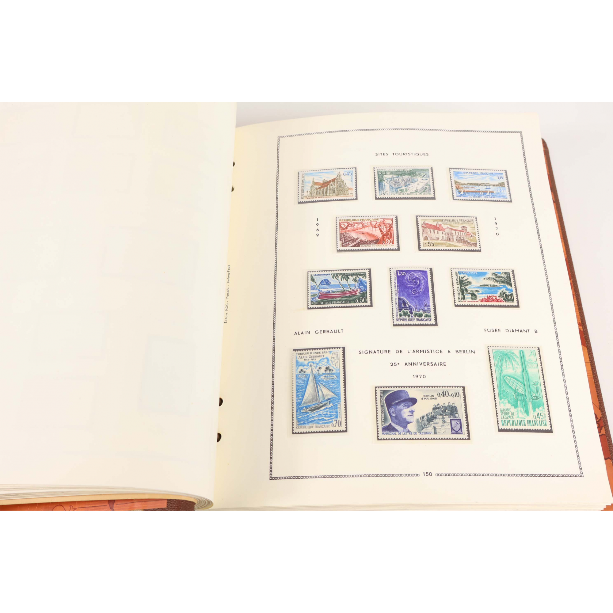 COLLECTION TIMBRES FRANCE DE 1960 À 1979 NEUFS** DANS UN ALBUM MOC JUSQU'À 1993