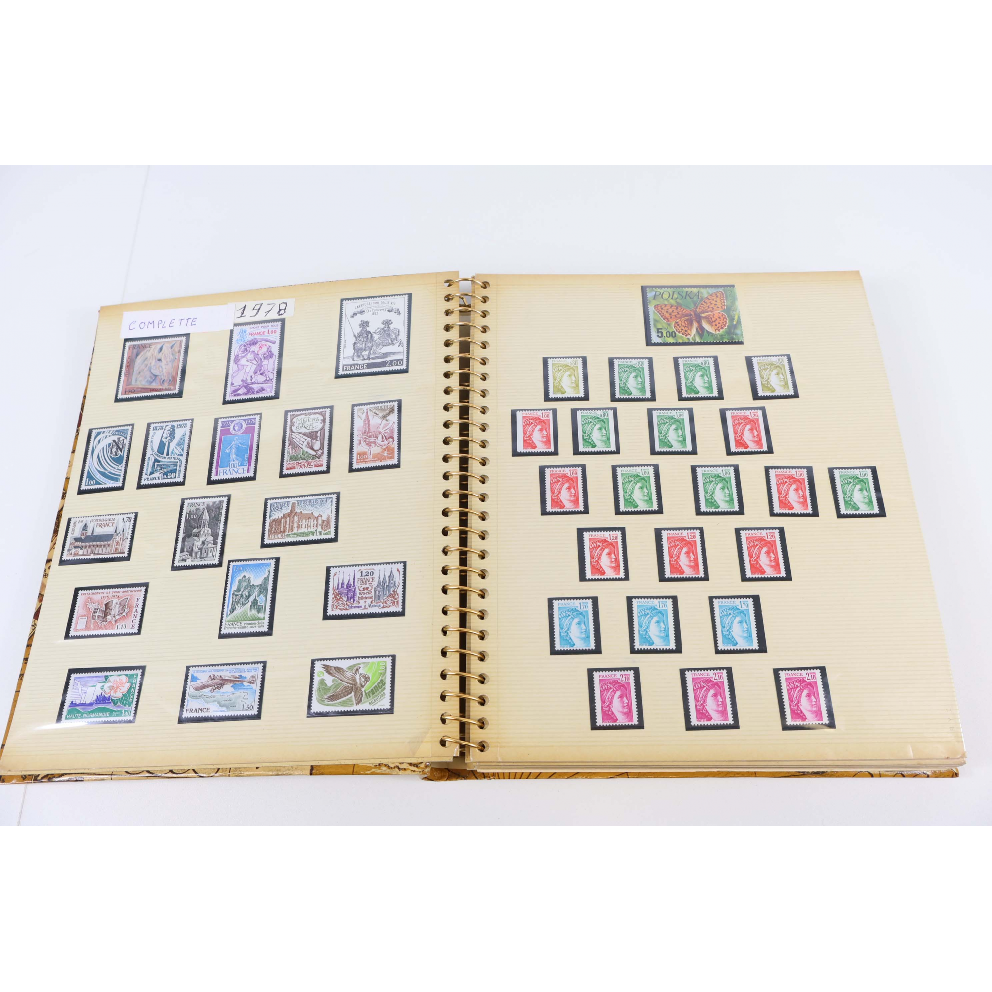 COLLECTION 6 ALBUMS TIMBRES FRANCE ENTRE 1953 ET 1997 MAJORITÉ NEUFS** VF 646€