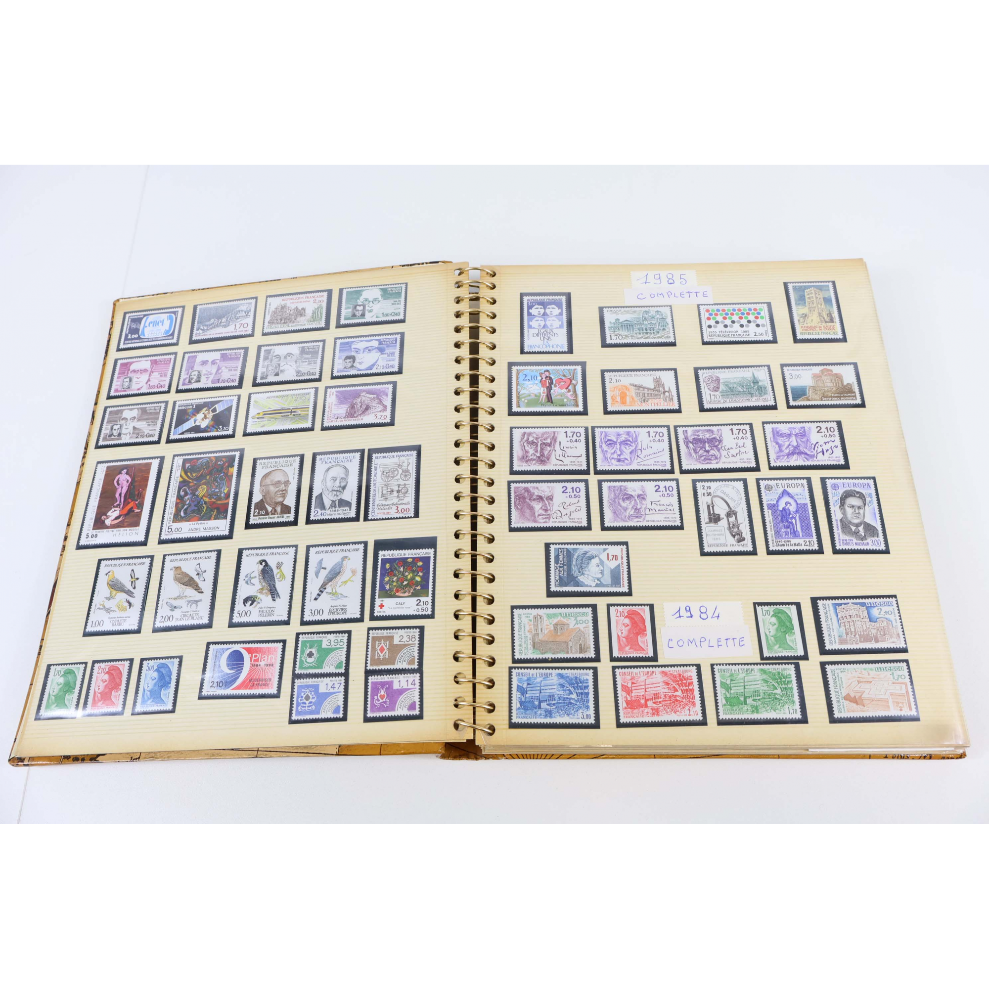 COLLECTION 6 ALBUMS TIMBRES FRANCE ENTRE 1953 ET 1997 MAJORITÉ NEUFS** VF 646€