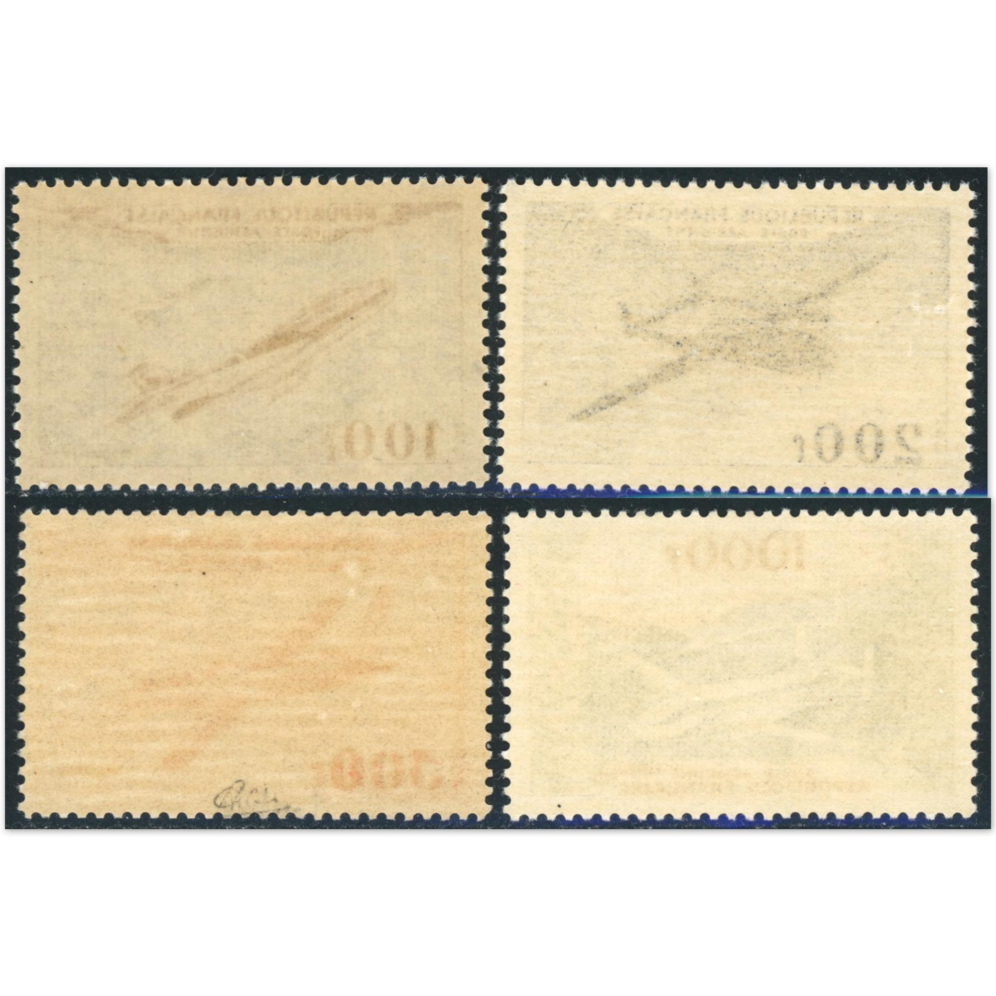 FRANCE SÉRIE MAGISTERE PA N°30 À 33 TIMBRES NEUFS ANNÉE 1954 COTE 400€