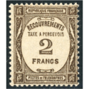 FRANCE TIMBRE-TAXE N°62 TIMBRE NEUF SIGNÉ ANNÉE 1931 COTE 320€