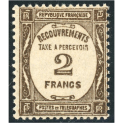 FRANCE TIMBRE-TAXE N°62 TIMBRE NEUF SIGNÉ ANNÉE 1931 COTE 320€