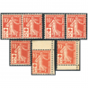 FRANCE LOT DE 7 TIMBRES NEUFS** N°147 CROIX-ROUGE COTE 700€ BELLE QUALITÉ