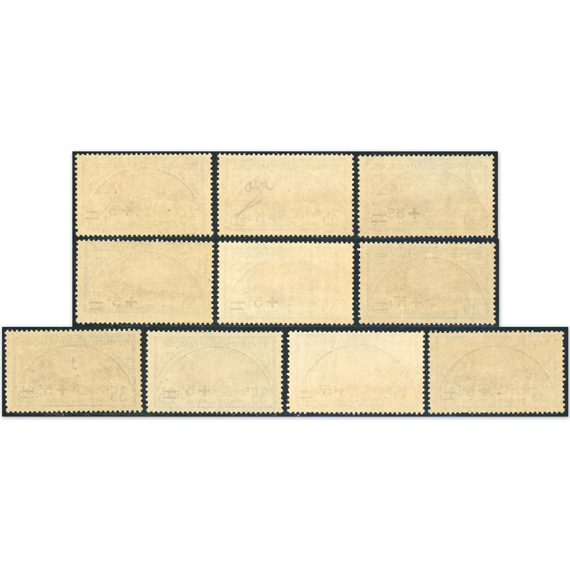FRANCE LOT DE 10 TIMBRES NEUFS** N°166 2E ORPHELIN COTE 280€ BELLE QUALITÉ