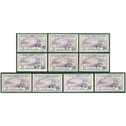 FRANCE LOT DE 10 TIMBRES NEUFS** N°166 2E ORPHELIN COTE 280€ BELLE QUALITÉ