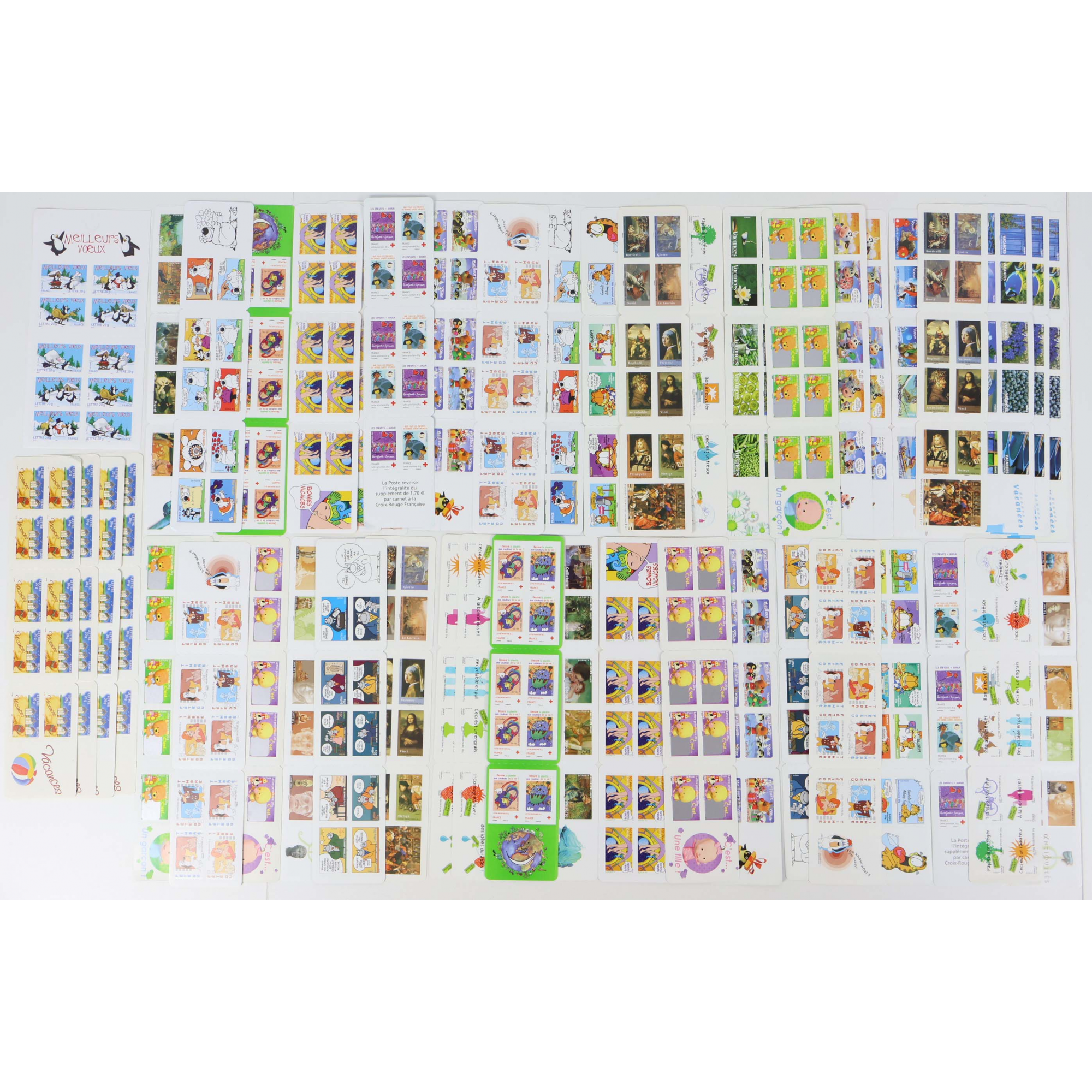 LOT DE 500 TIMBRES AUTOADHÉSIFS LETTRES 20G VP FRANCE, CARNETS POUR AFFRANCHIR