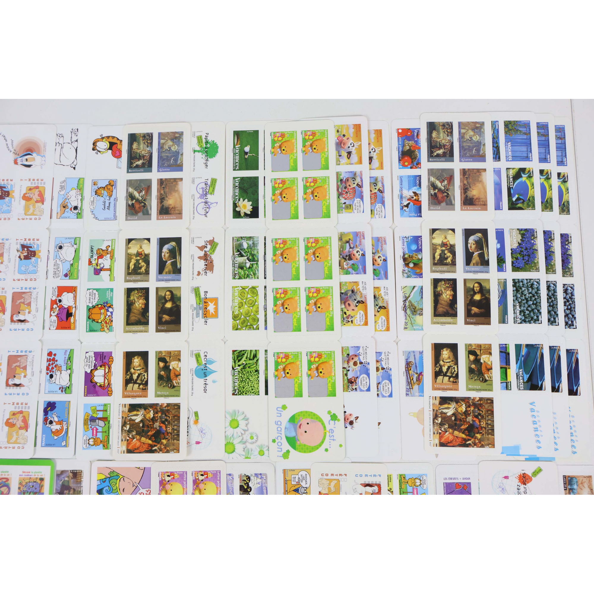 LOT DE 500 TIMBRES AUTOADHÉSIFS LETTRES 20G VP FRANCE, CARNETS POUR AFFRANCHIR
