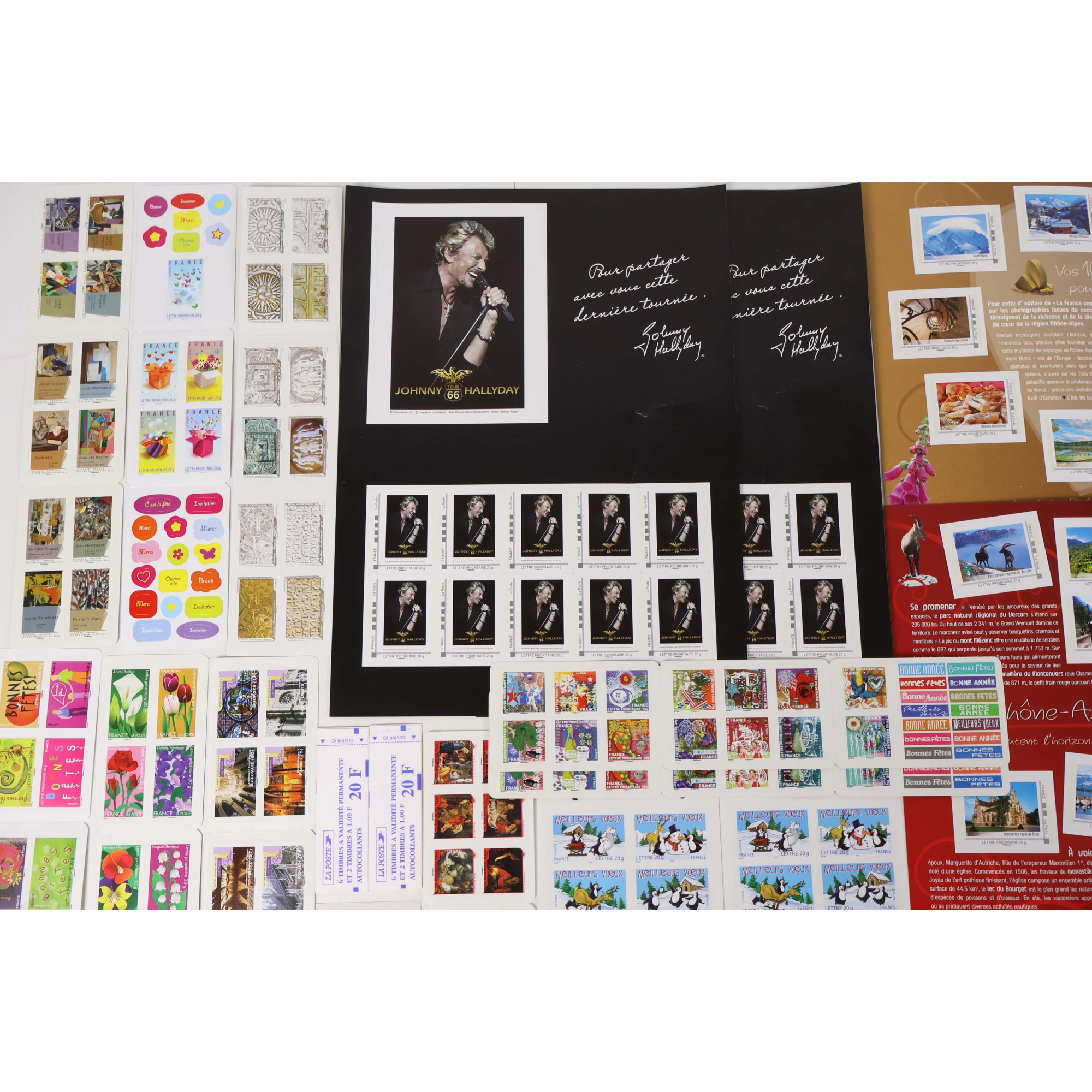 LOT DE 437 TIMBRES AUTOADHÉSIFS LETTRES 20G VP FRANCE , CARNETS POUR AFFRANCHIR