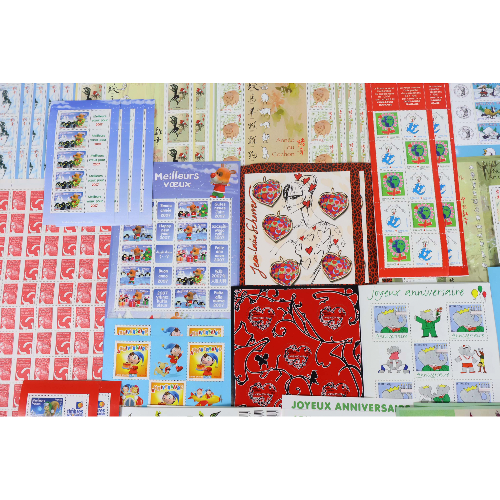 LOT DE 500 TIMBRES À VALIDITÉ PERMANENTE POUR AFFRANCHIR LETTRES FRANCE 20G