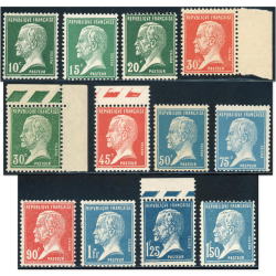 FRANCE SÉRIE PASTEUR N°170 À 181 TIMBRES NEUFS** ANNÉE 1923-26 COTE 200€
