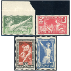 FRANCE SÉRIE JEUX OLYMPIQUES 1924 N°183 À 186 TIMBRES NEUFS** COTE 175€