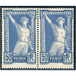 FRANCE PAIRE N°186 JEUX OLYMPIQUES 1924 TIMBRES NEUFS** COTE 250€ BELLE QUALITÉ