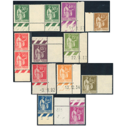 FRANCE TYPE PAIX SÉRIE COMPLÈTE N°280 À 289 TIMBRES NEUFS** BDF COTE 330€