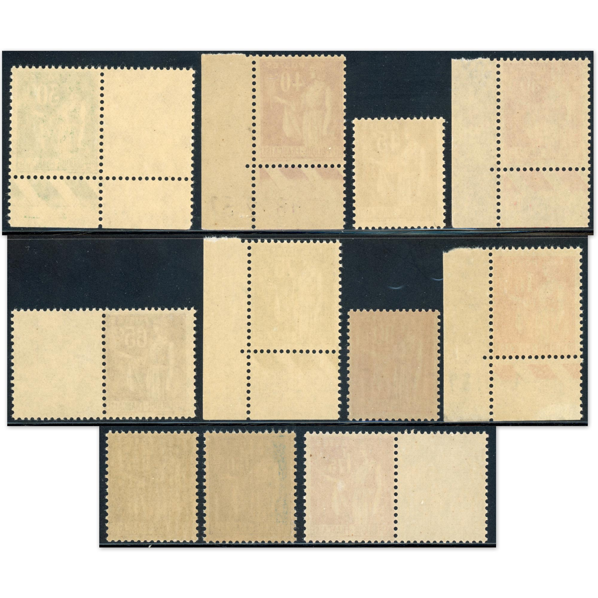 FRANCE TYPE PAIX SÉRIE COMPLÈTE N°280 À 289 TIMBRES NEUFS** COTE 330€