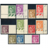 FRANCE TYPE PAIX SÉRIE COMPLÈTE N°280 À 289 TIMBRES NEUFS** COTE 330€