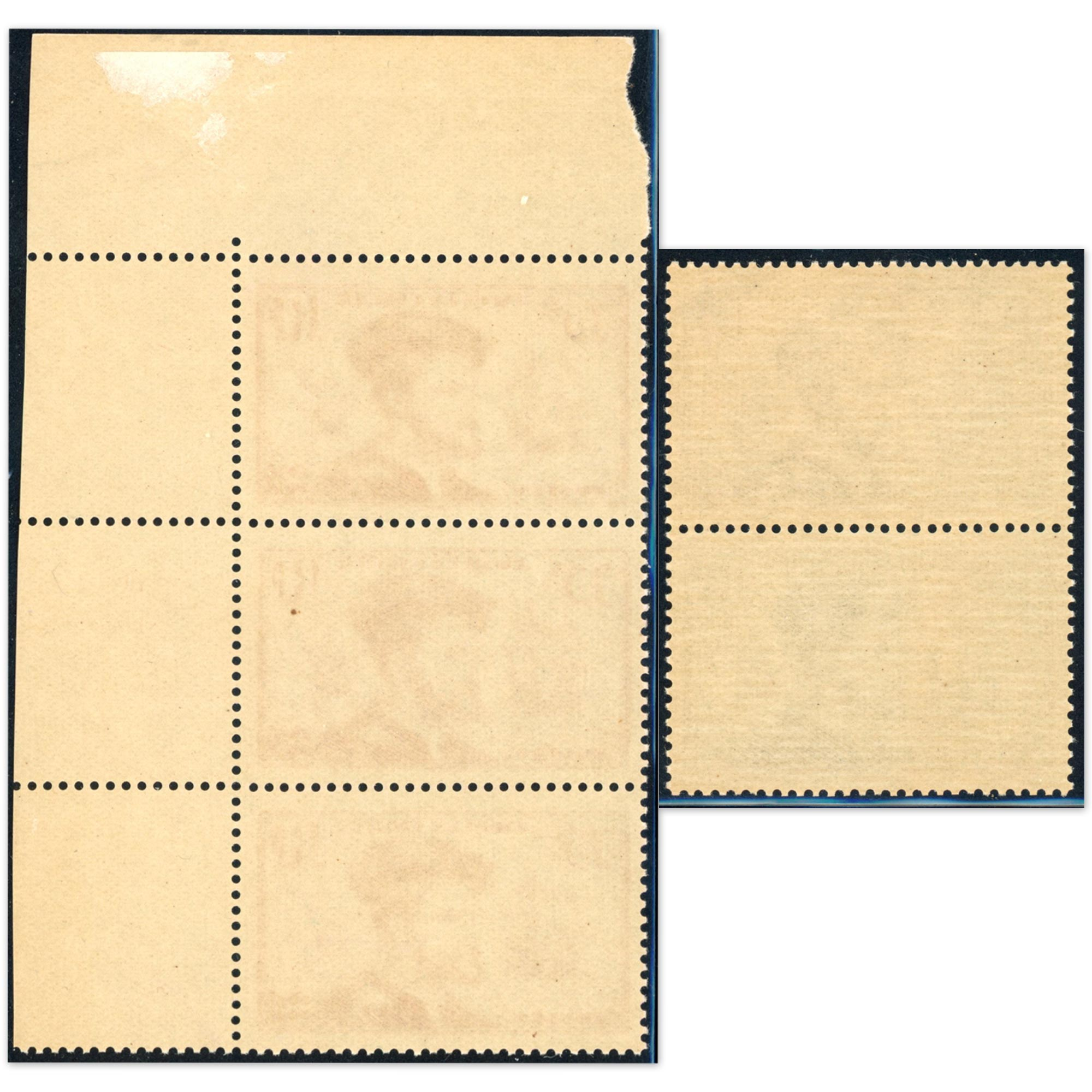 FRANCE PAIRE ET BANDE DE 3 JACQUES CARTIER N°296 ET 297 TIMBRES NEUFS COTE 730€