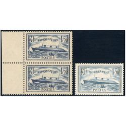 FRANCE N°299 ET 300 PAQUEBOT NORMANDIE TIMBRES NEUFS** ANNÉE 1935-36 COTE 286€